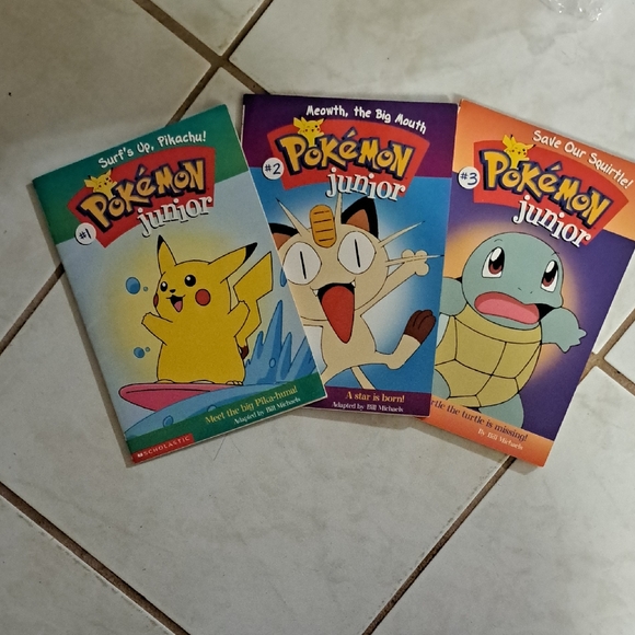 Scholastic Other - Scholastic Pokémon Junior Books - Red, Blue, Purple
